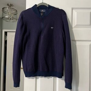 Vineyard Vines Half-Zip Patterned Sweater